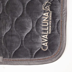 Eskadron Cavalluna Schabracke Velvet grau DR
