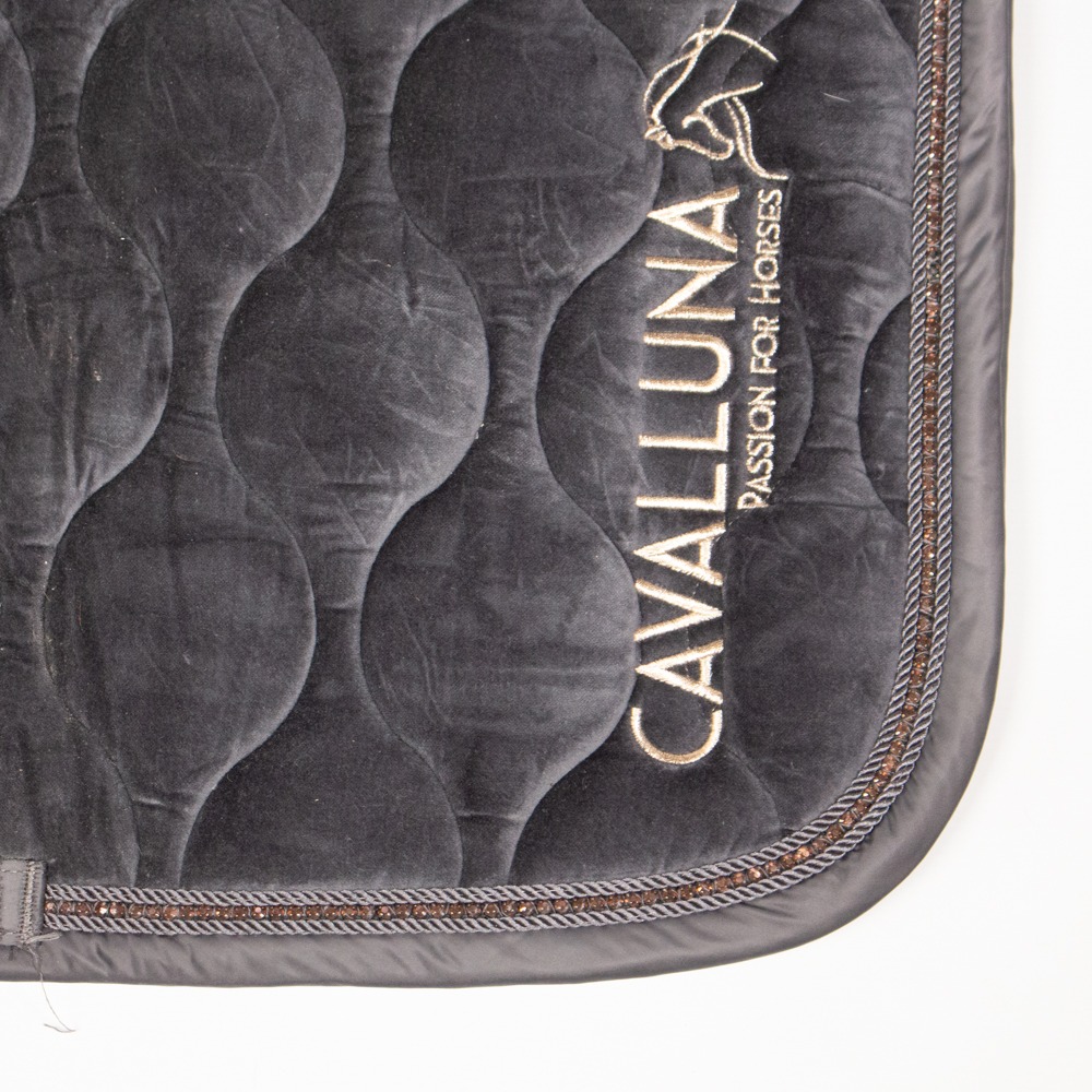 Eskadron Cavalluna Schabracke Velvet grau DR – Bild 2