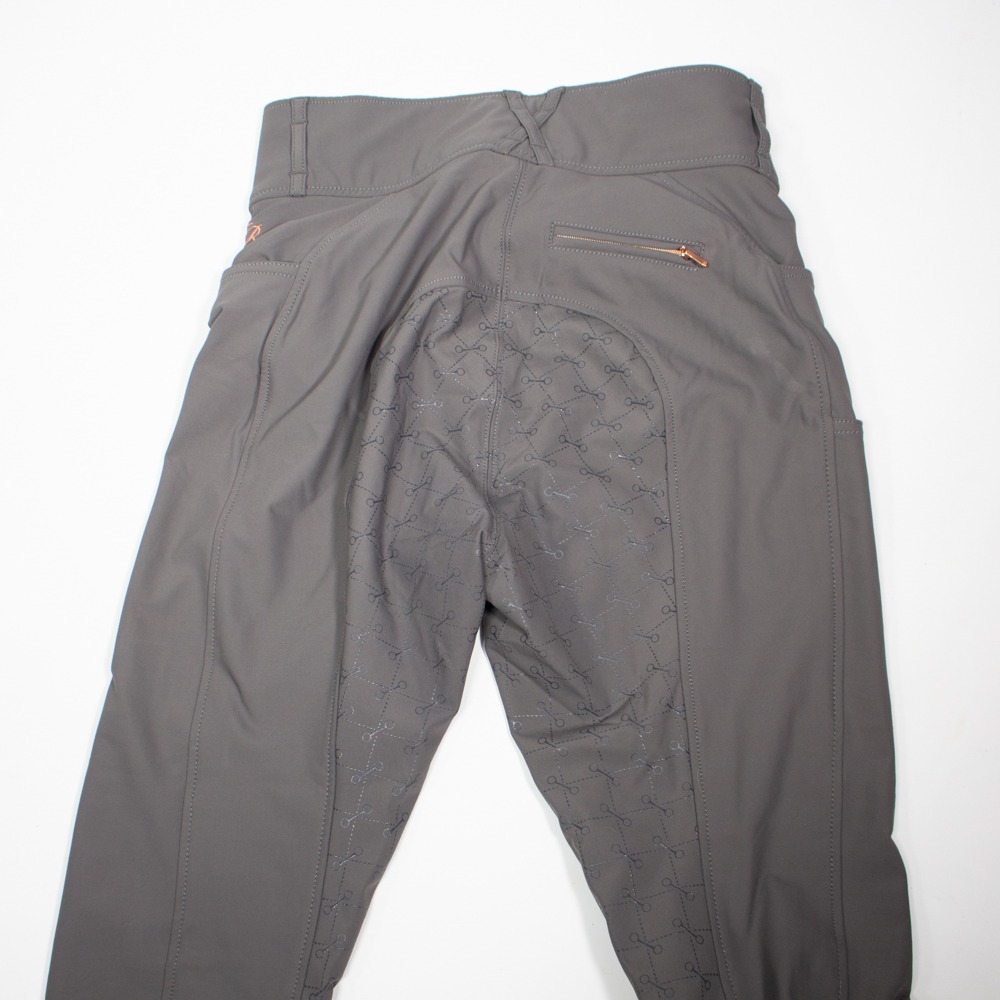 Felix Bühler Reithose mit Silikonvollbesatz grau M – Bild 4