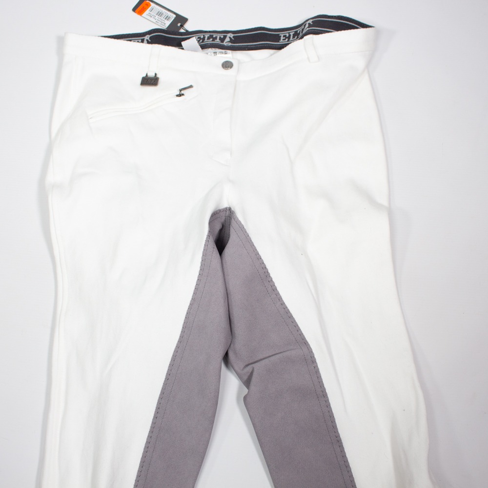 ELT Reithose mit Vollbesatz Fun Sport weiß 4XL – Bild 3