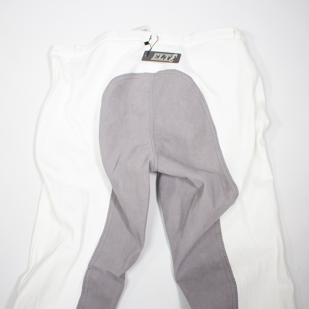 ELT Reithose mit Vollbesatz Fun Sport weiß 4XL – Bild 4