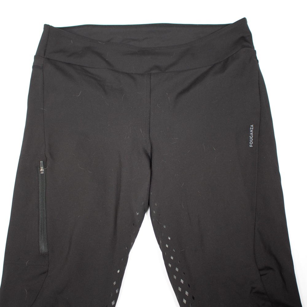 Fouganza Reitleggings mit Silikonvollbesatz schwarz L – Bild 3