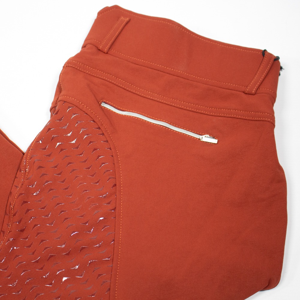 ELT Reithose mit Silikonvollbesatz Hella mahogany 3XL – Bild 2