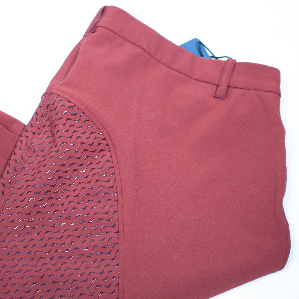 ELT Reithose mit Silikonvollbesatz Micro Sport Pro rot 3XL – Bild 2