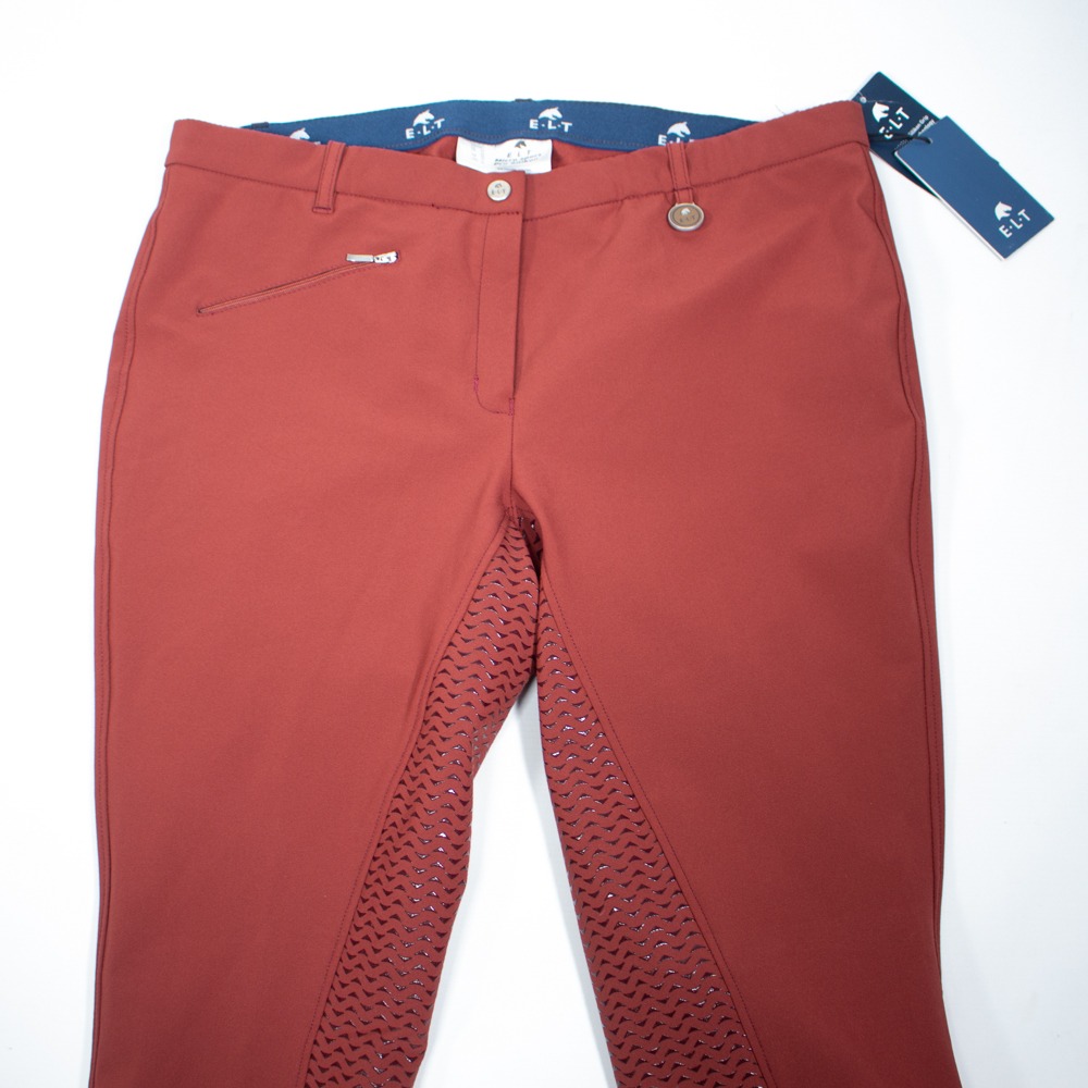 ELT Reithose mit Silikonvollbesatz Micro Sport Pro rot 3XL – Bild 3