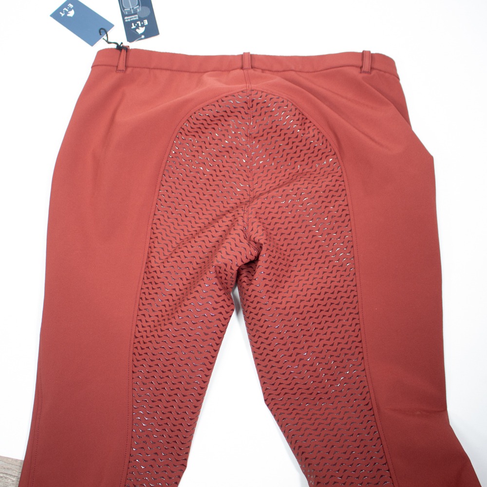 ELT Reithose mit Silikonvollbesatz Micro Sport Pro rot 3XL – Bild 4