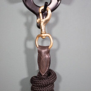 Führstrick mit Karabiner schwarz