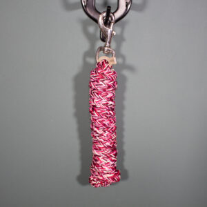 Showmaster Führstrick mit Karabiner rosa