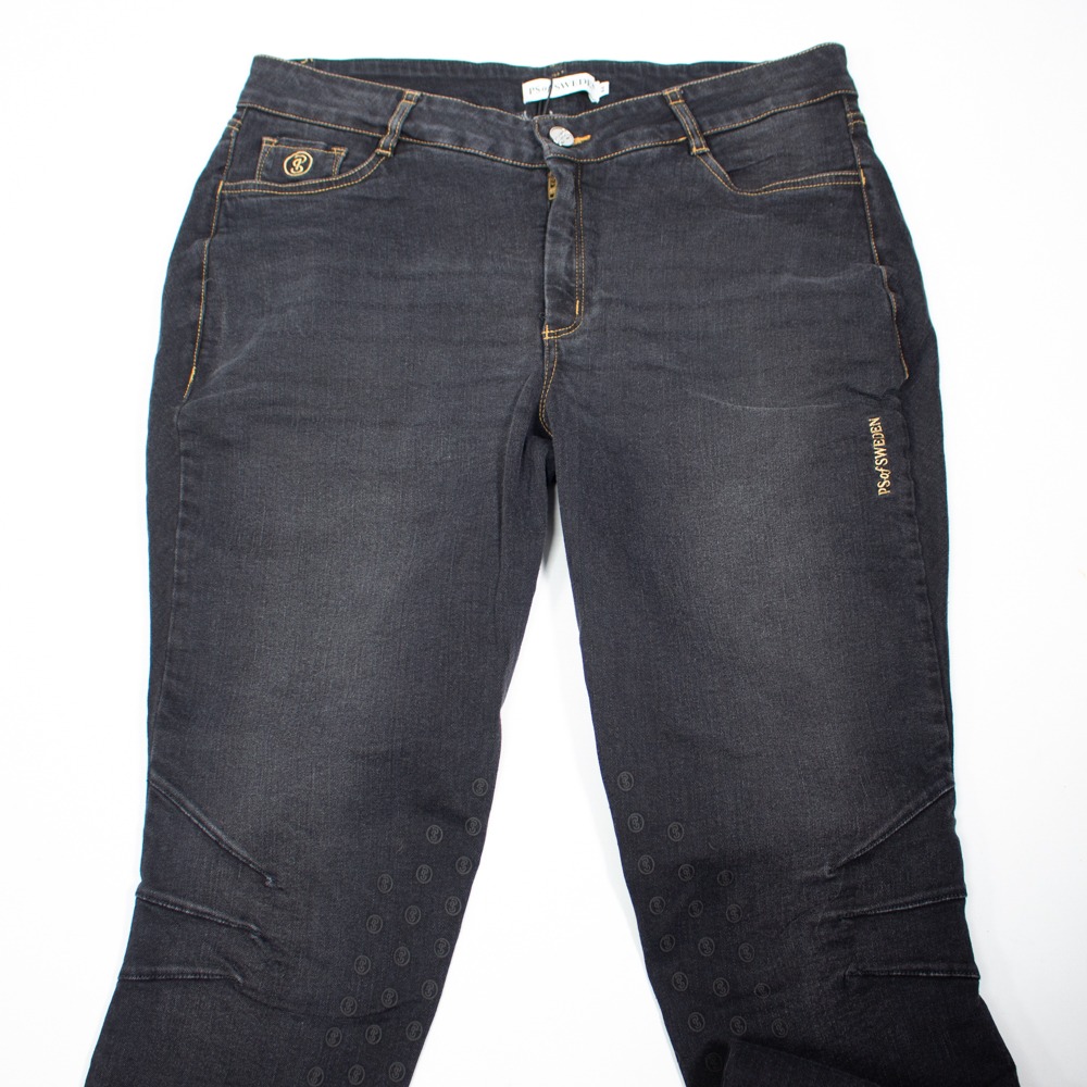 PS of Sweden Jeans Reithose mit Silikonkniebesatz schwarz XXL – Bild 3