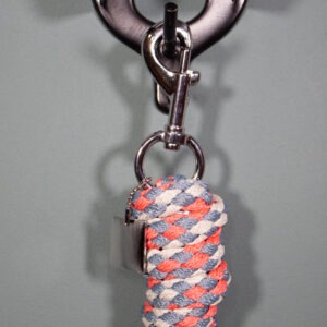 Eskadron Führstrick mit Karabiner steel blue/greige/coral blossom