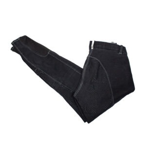 Kantrie Jeans Reithose mit Silikonvollbesatz schwarz 36