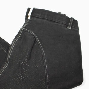 Kantrie Jeans Reithose mit Silikonvollbesatz schwarz 36