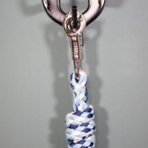 Führstrick mit Panikhaken hellblau