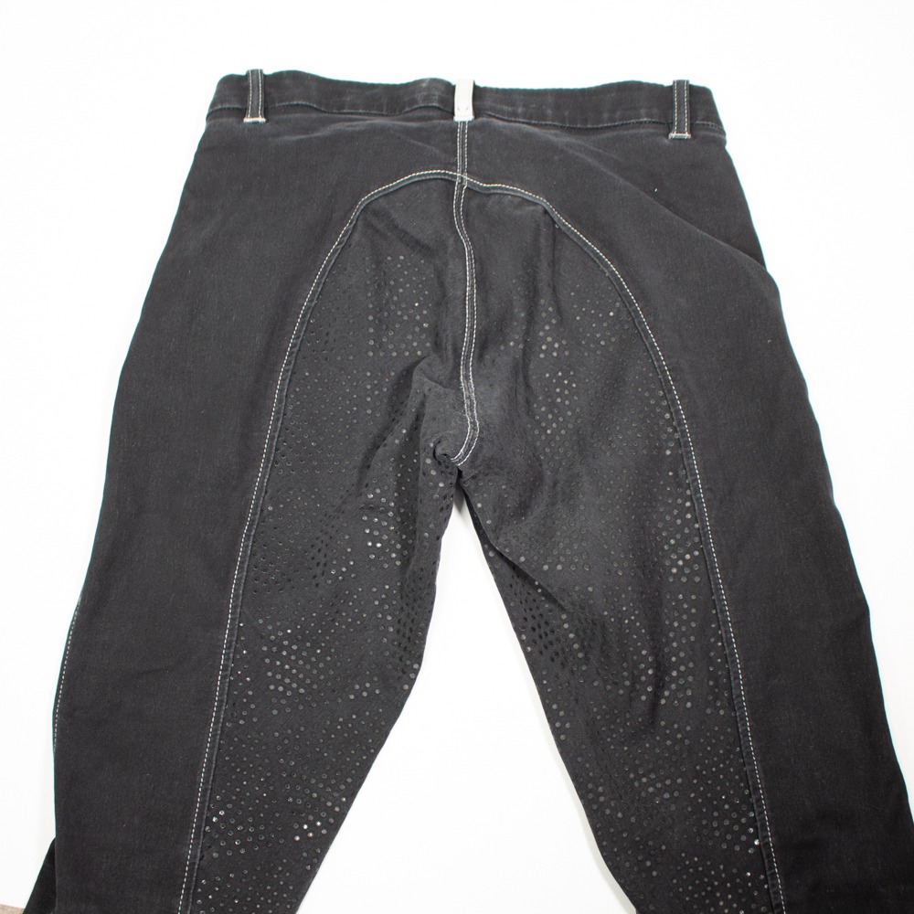 Kantrie Jeans Reithose mit Silikonvollbesatz schwarz 36 – Bild 4