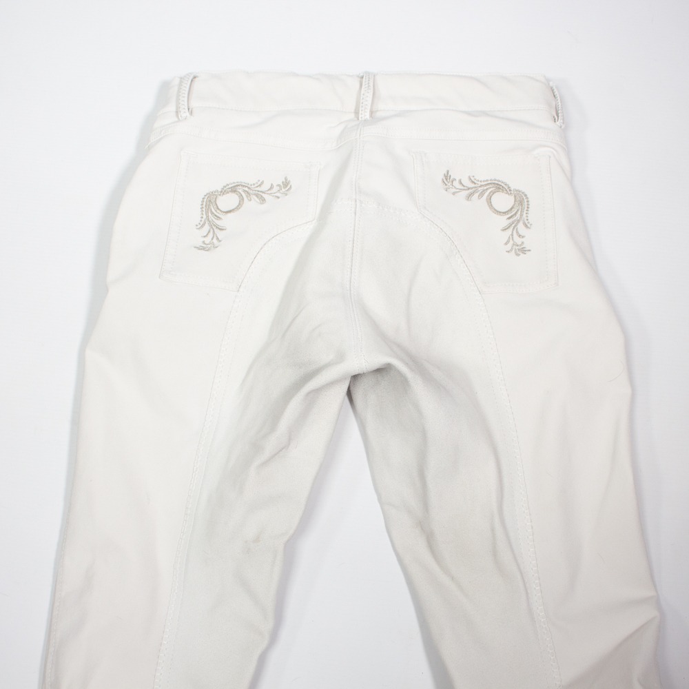 BR Reithose mit Vollbesatz weiß 164 – Bild 4