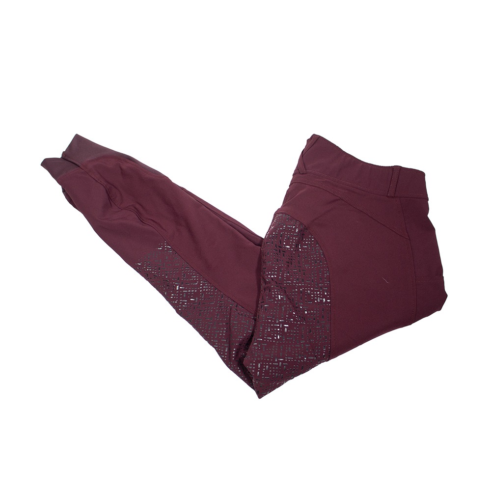 Riderschoice Reithose mit Silikonvollbesatz bordeaux 3XL
