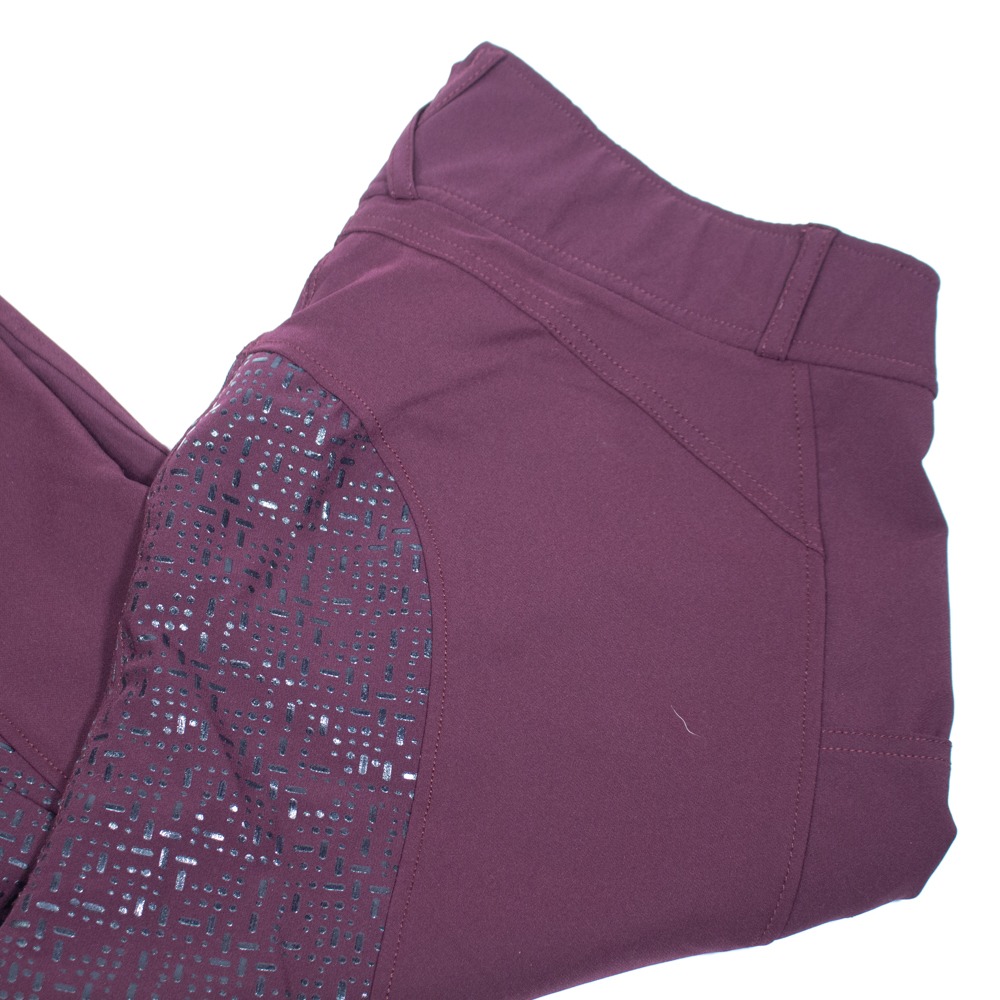 Riderschoice Reithose mit Silikonvollbesatz bordeaux 3XL – Bild 2