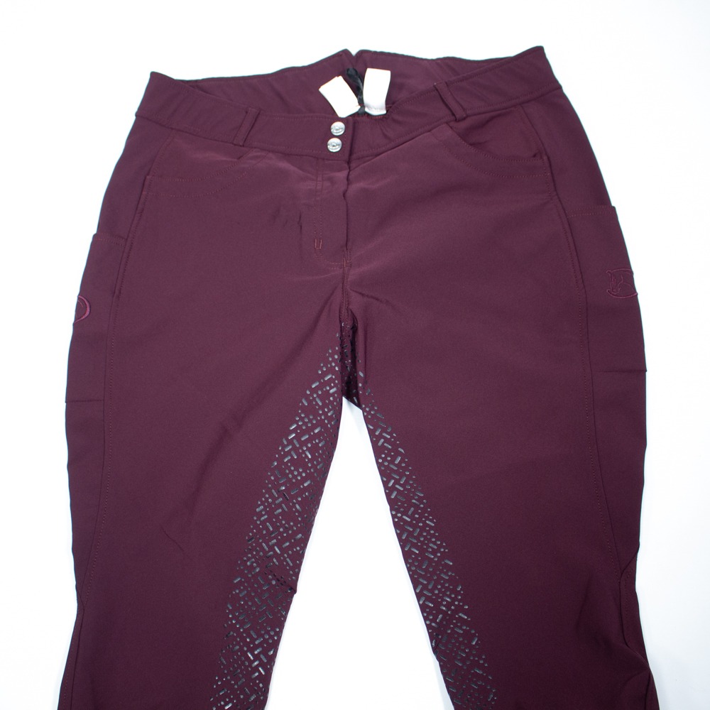 Riderschoice Reithose mit Silikonvollbesatz bordeaux 3XL – Bild 3