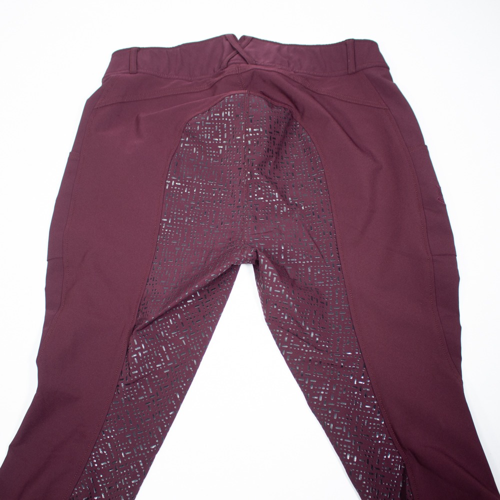 Riderschoice Reithose mit Silikonvollbesatz bordeaux 3XL – Bild 4