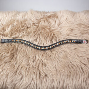 Claridge House geschwungener Stirnriemen schwarz WB