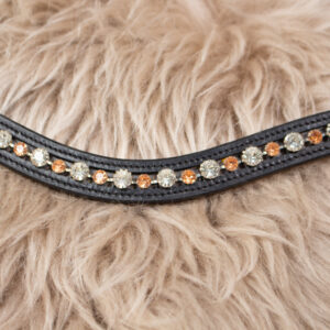 Claridge House geschwungener Stirnriemen schwarz WB