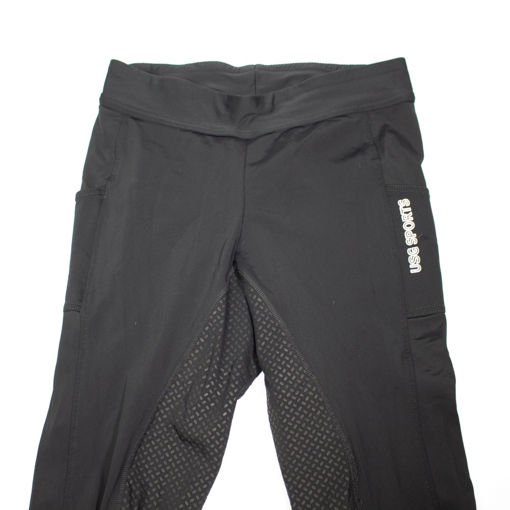USG Reitleggings mit Silikonvollbesatz schwarz XXL – Bild 3