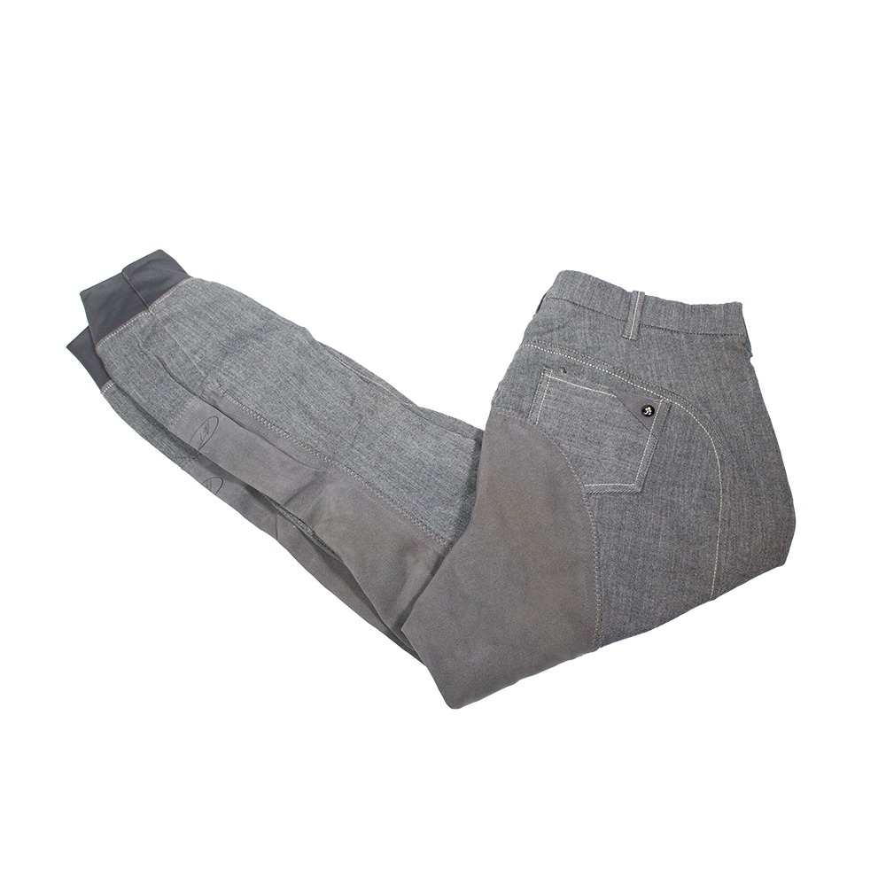 Mark Todd Reithose mit Vollbesatz grau XXS