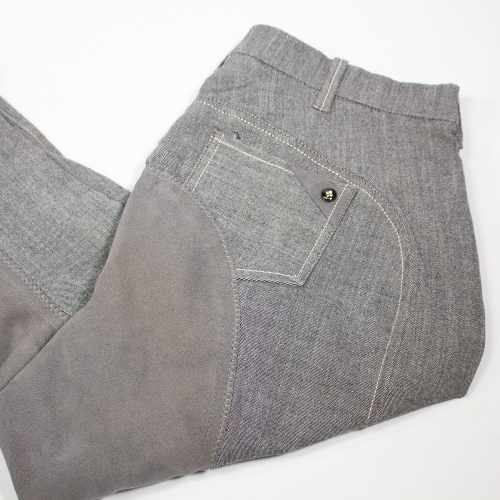 Mark Todd Reithose mit Vollbesatz grau XXS – Bild 2