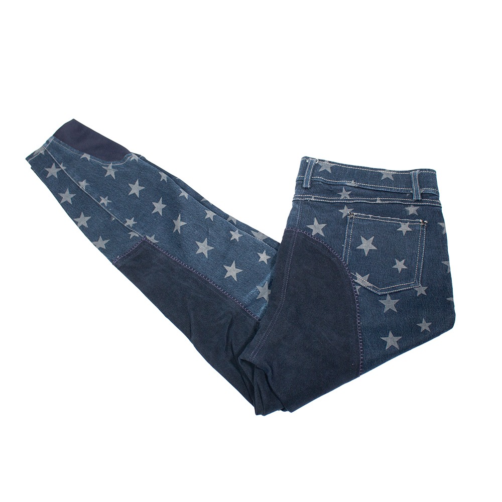 Jeans Reithose mit Vollbesatz blau 80