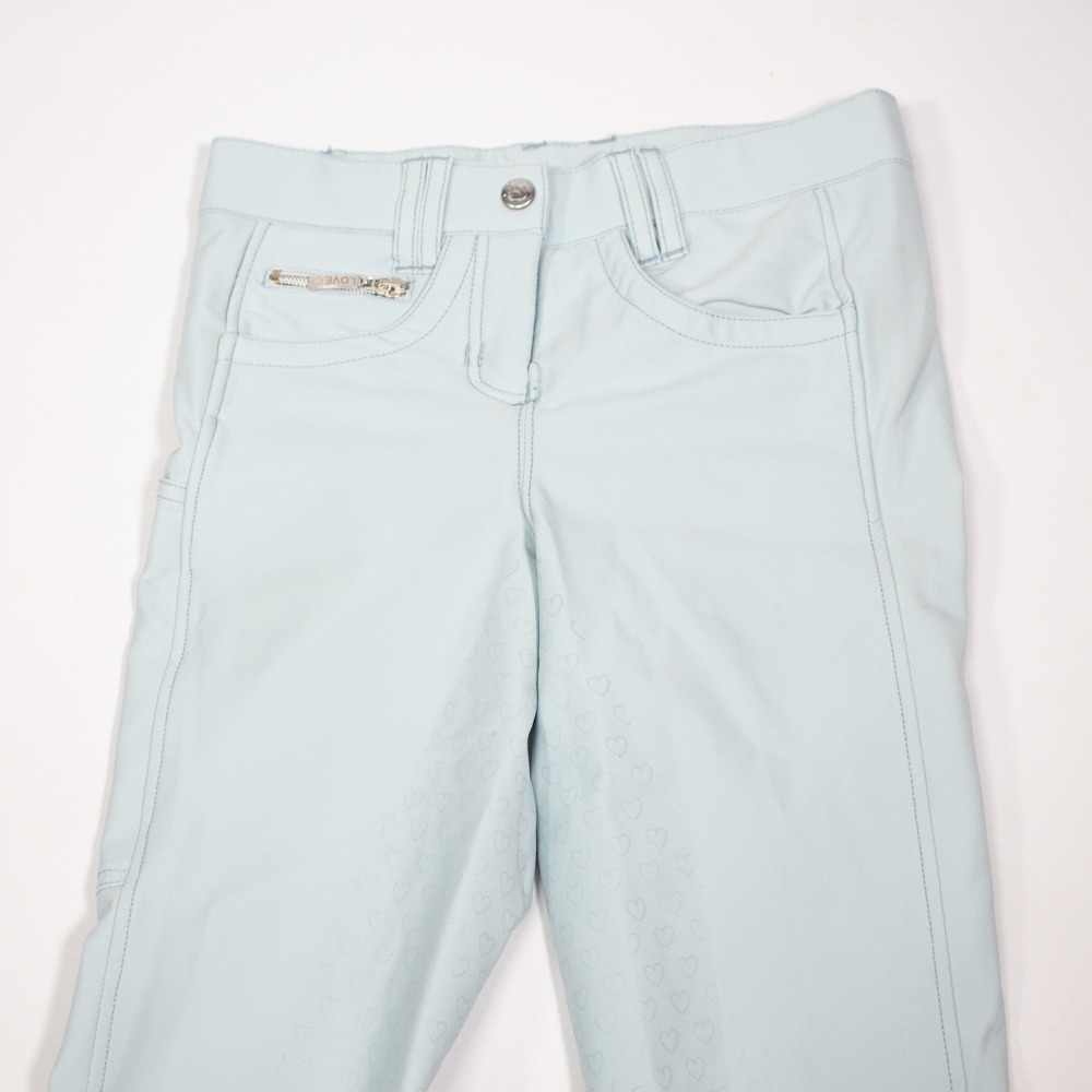 Riderschoice Reithose mit Silikonvollbesatz hellblau 32 – Bild 3