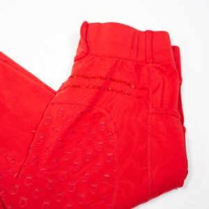 Royal Horsemen Reitleggings mit Silikonvollbesatz rot M