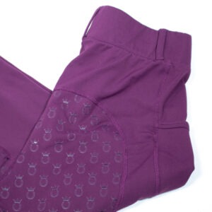 Royal Horsemen Reitleggings mit Silikonvollbesatz lila M