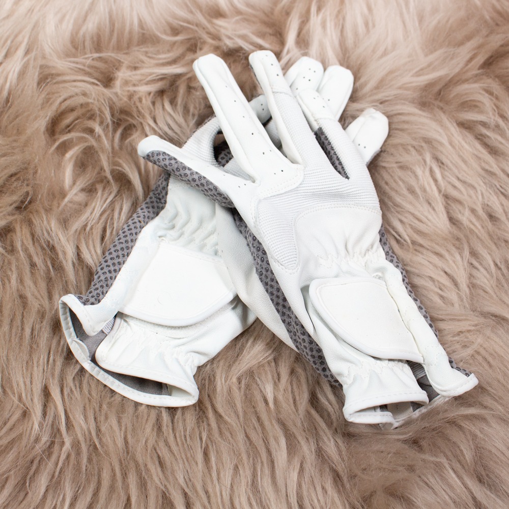 Reithandschuhe weiß S