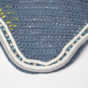 Felix Bühler Fliegenohren Pearl & Crystal blau WB