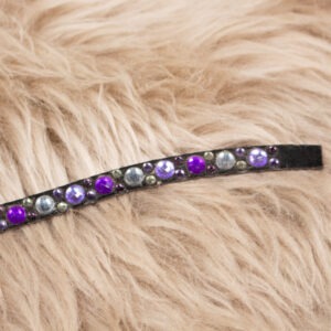 Stirnriemen Inlay lila Pony