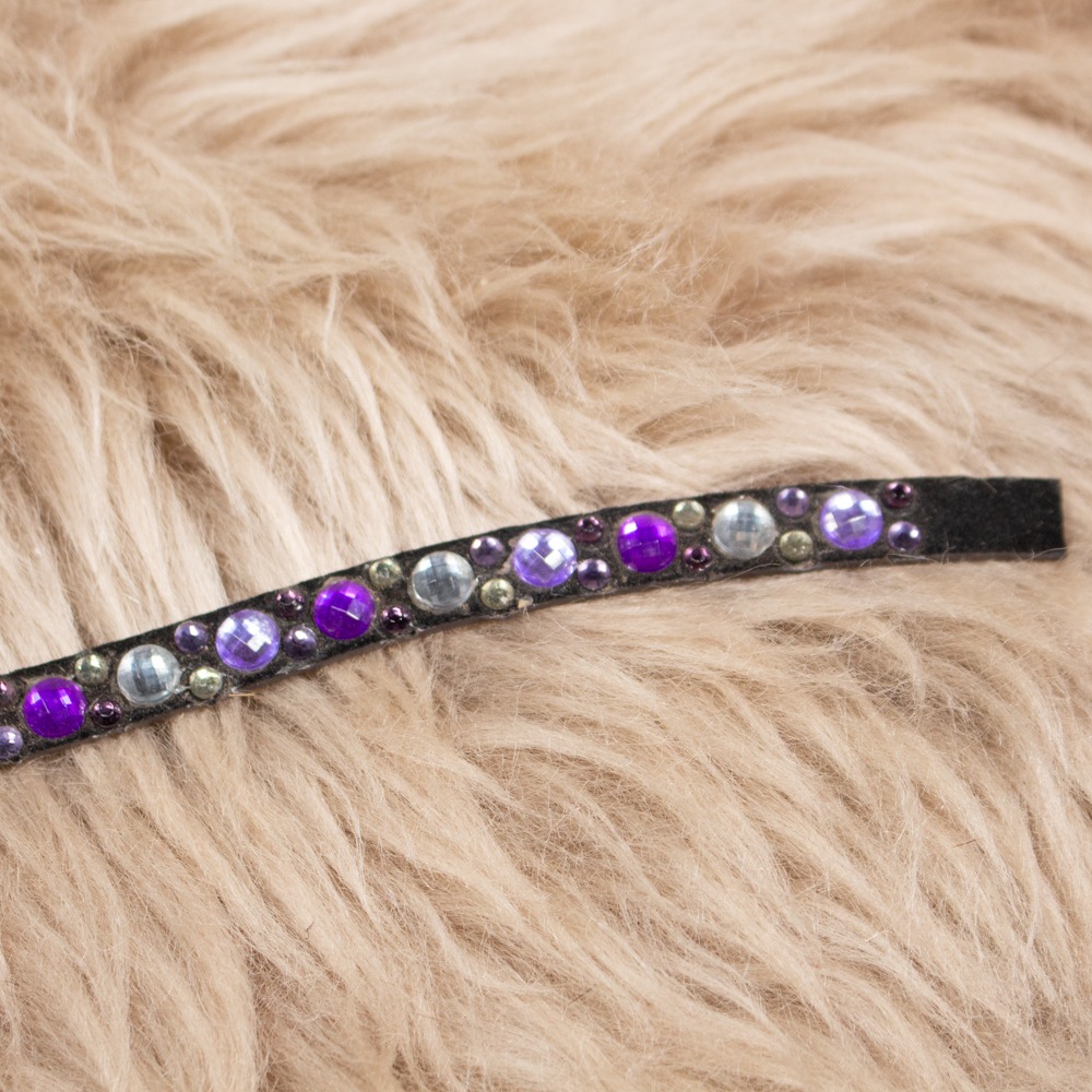 Stirnriemen Inlay lila Pony – Bild 2