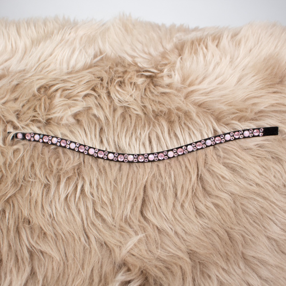 Stirnriemen Inlay rosa Pony
