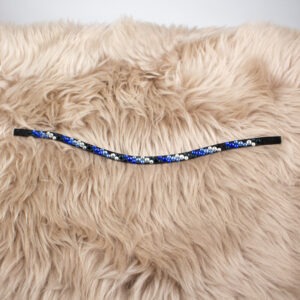 Stirnriemen Inlay blau Pony