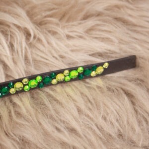 Stirnriemen Inlay grün Pony