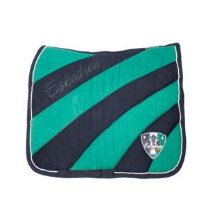 Eskadron Schabracke Polo Pad striped smaragdgreen/navy DR
