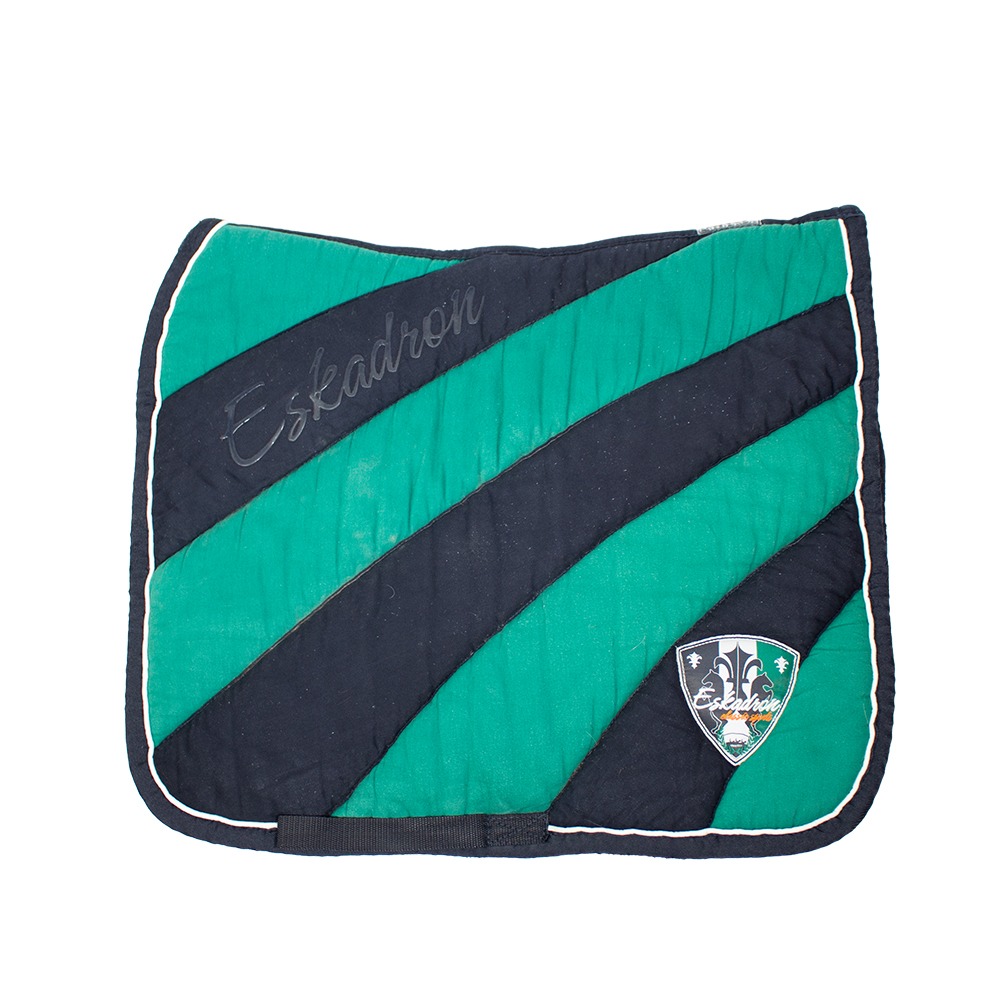 Eskadron Schabracke Polo Pad striped smaragdgreen/navy DR