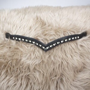 Stirnriemen schwarz Pony