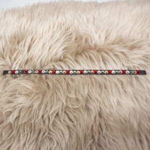 Stirnriemen Inlay rot Pony