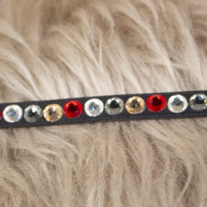 Stirnriemen Inlay rot Pony