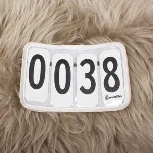 Cavallo Kopfnummern mit Klett wei&szlig;