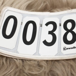 Cavallo Kopfnummern mit Klett weiß