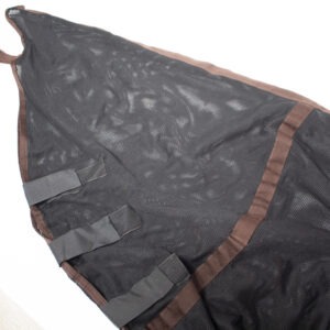 4Horses Fliegenausreitdecke mit Halsteil schwarz 155