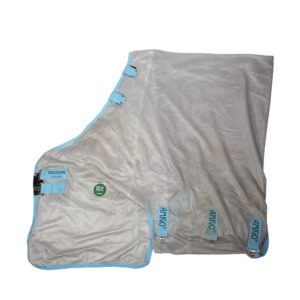 Horseware Fliegendecke Amigo AmECO Bug Buster Fly Sheet silver/sky blue 155