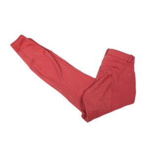 4Riders Reithose mit Silikonvollbesatz rot XS