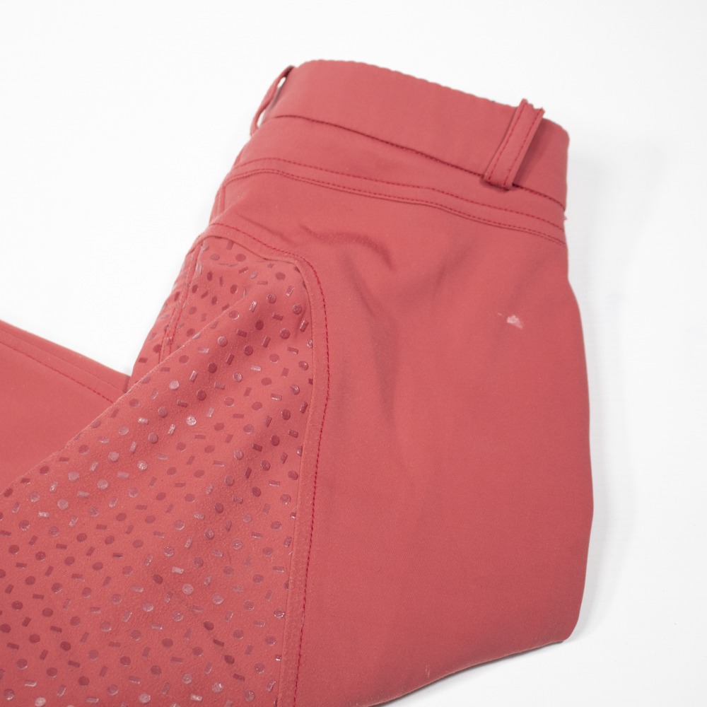 4Riders Reithose mit Silikonvollbesatz rot XS – Bild 2